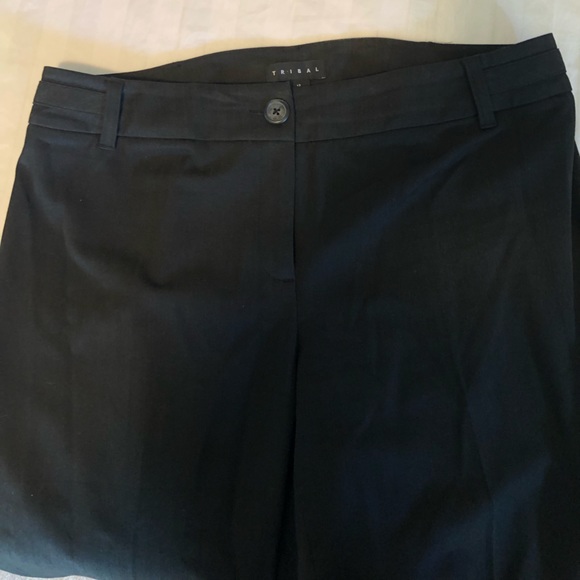 Ladies Black Straight Leg Dress Pants Size 12 - Picture 3 of 4